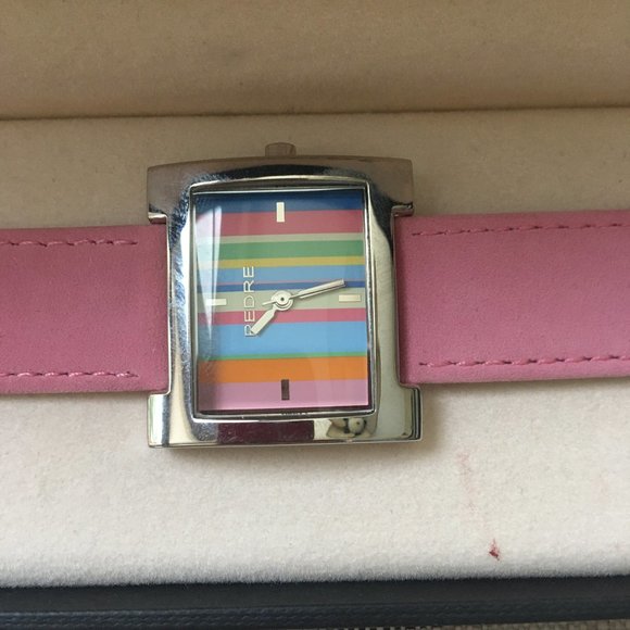 NEW Vintage Pedre Pink Suede Leather Stripe Face main image 6
